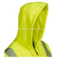 Men's High-Visibility Green Safety Hooded Sweatshirt